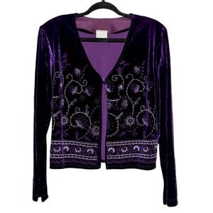 Rabbit Rabbit Whimsigoth Velvet Jacket Womens Size M Vintage Fairy Grunge Luxe